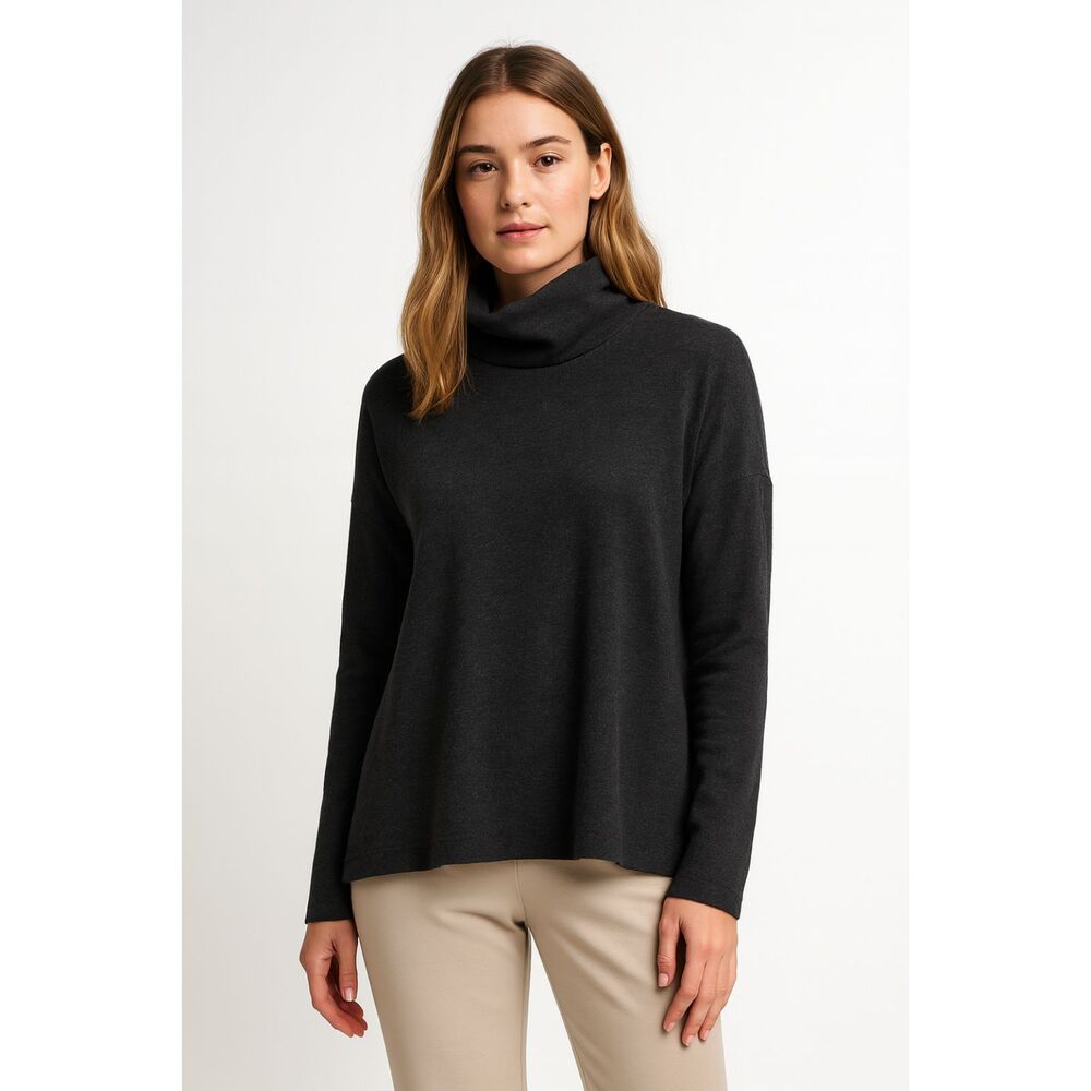 Kit & Ace Gray Long Sleeve Turtleneck Sweater Pullover Top Women's Size Small